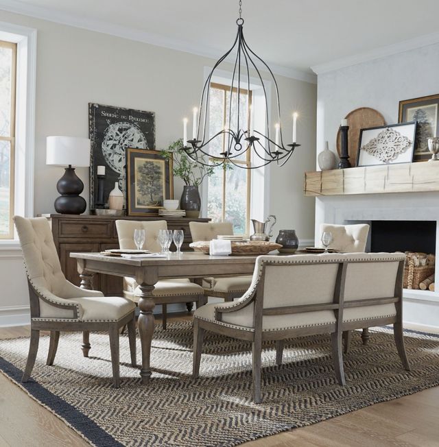 Liberty Furniture Americana Farmhouse 6-Piece Beige/Dusty Taupe Dining Set-1
