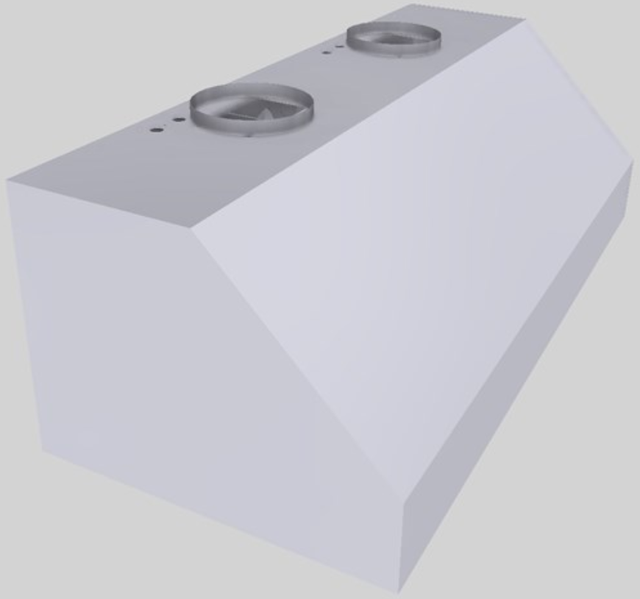 Vent-A-Hood® 54" White Wall Mounted Range Hood-1
