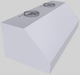 Vent-A-Hood® 54" White Wall Mounted Range Hood-1