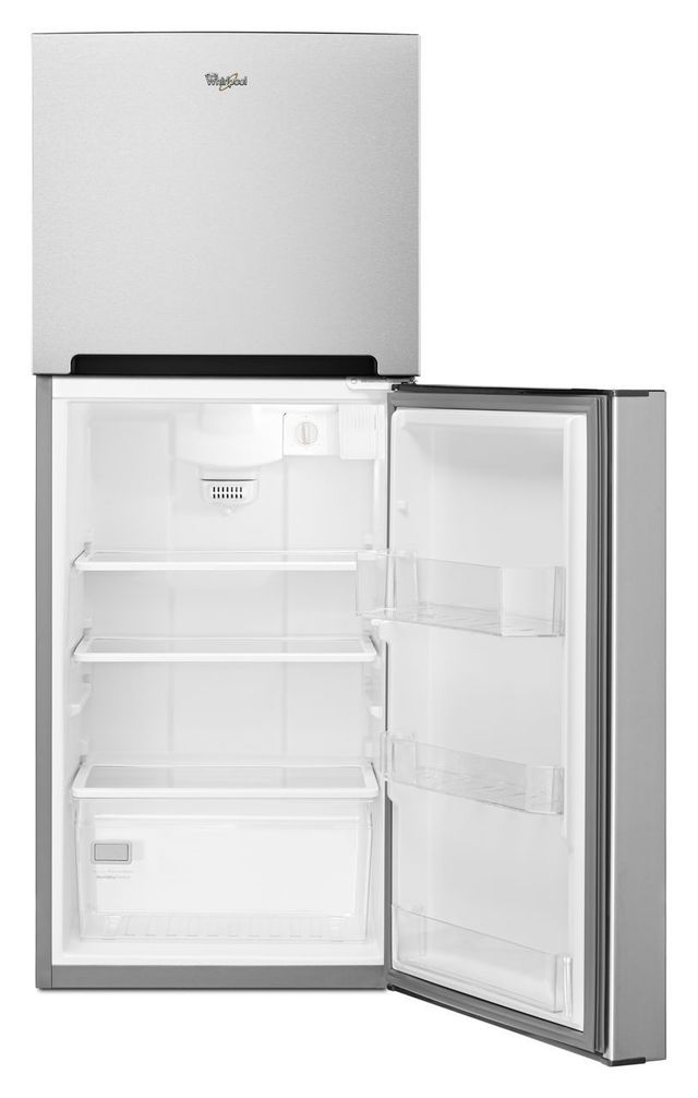Whirlpool® 11.0 Cu. Ft. Top Freezer Refrigerator-Monochromatic Stainless Steel-4