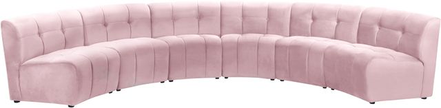 Meridian Furniture Limitless 6-Piece Pink Velvet Modular Sectional-0