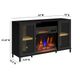 Twin Star Home Nathan Black 54'' Media Mantel with Electric fireplace-2