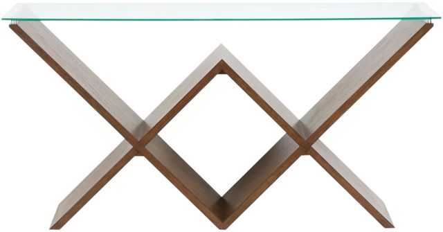 Magnussen Home® Vector Russet Brown Rectangular Sofa Table-1