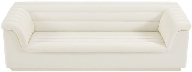 Meridian Furniture Cascade Cream Velvet Sofa-2