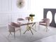 Meridian Furniture Xander Gold 60" Dining Table-4