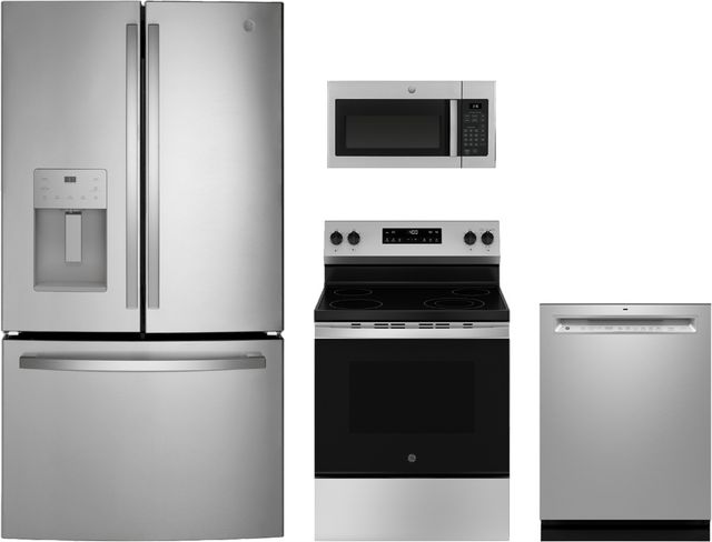 GE® 4 Piece Stainless Steel Electric Kitchen Package-0
