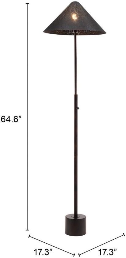 Zuo® Modern Cardo Bronze Floor Lamp-3