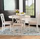 Linon Norah 5-Piece White Dining Set-2