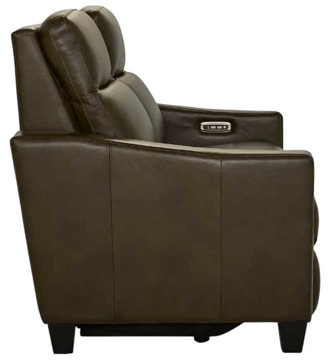 La-Z-Boy® Quinault Olive Leather Power Reclining Loveseat with Headrest-3