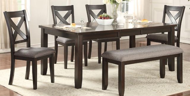 Urban Styles Furniture Monterey 6-Piece Cappuccino Dining Set-0