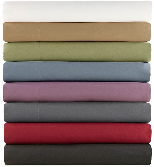 Olliix by Madison Park Essentials 4 Piece Black Queen Micro Splendor Ultra Soft Wrinkle Free Microfiber Sheet Set-2