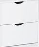 Powell® Portix White 2-Drawer Nightstand-1