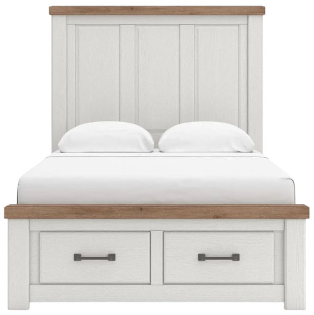 Benchcraft® Savonport Brown/White Full Panel Storage Bed-2