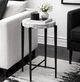 Stylecraft White Side Table with Black Frame-1