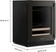 KitchenAid® 24" 4.8 Cu. Ft. Black Ore Undercounter Beverage Centre-5