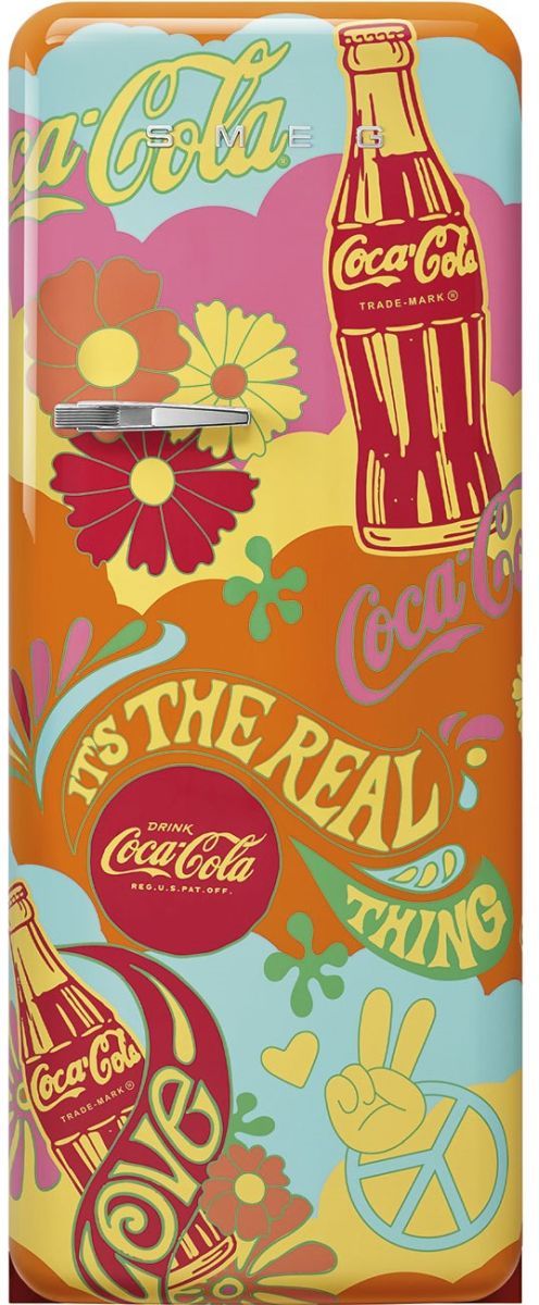 Smeg 50's Retro Style 9.9 Cu. Ft. Coca-Cola Unity Top Freezer Refrigerator