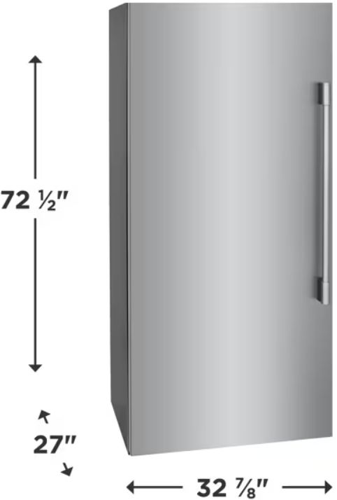 Frigidaire Professional® 33" 18.6 Cu. Ft. Stainless Steel Single Door All Freezer-2