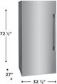 Frigidaire Professional® 18.6 Cu. Ft. Stainless Steel Single Door All Freezer-2