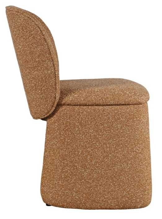 Jofran Inc. Breck Brick and Flecked with Gray Upholstered Dining Side Chair-3
