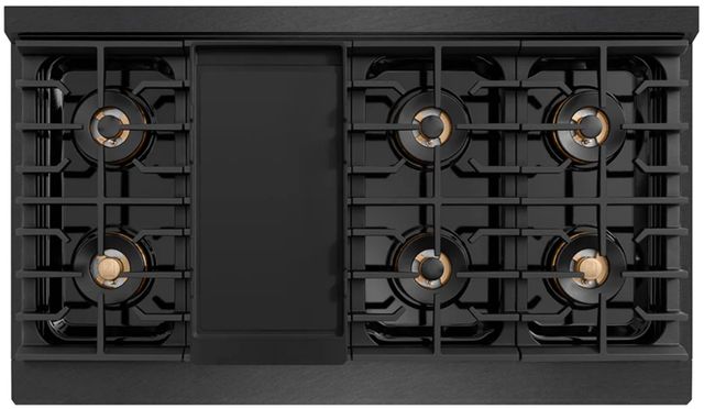 ZLINE Paramount 48" Black Satin Stainless Steel Gas Rangetop with 8 Burner DuoPro™ Cooktop-3