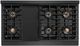 ZLINE Paramount 48" Black Satin Stainless Steel Gas Rangetop with 8 Burner DuoPro™ Cooktop-3