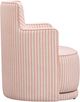 TOV Furniture Passe Pink Stripes Swivel Accent Chair-4