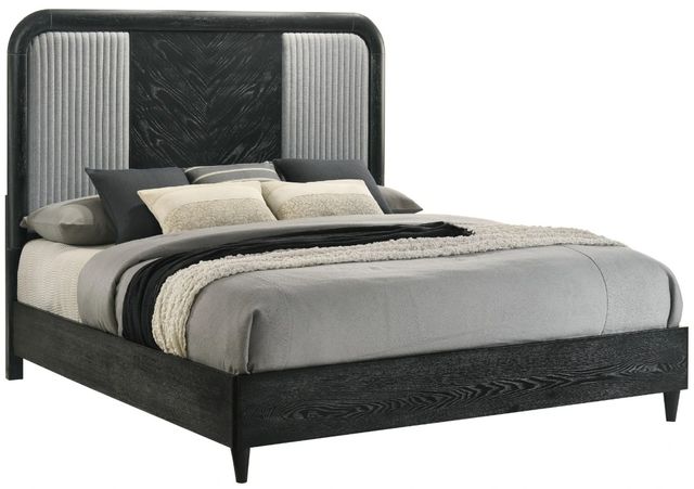New Classic® Home Furnishings Skyline Onyx Black Eastern King Panel Bed-0