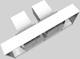 Vent-A-Hood® 66" White Contemporary Island Range Hood-3