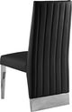 Meridian Furniture Porsha Black/Chrome Vegan Leather Dining Chair-4