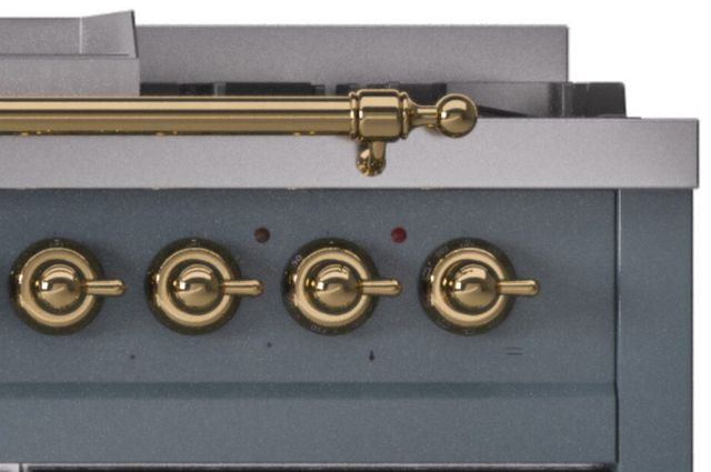 Ilve® Nostalgie 30" Brass Upper Handrail-2