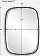 Uttermost® Benedo Matte Black Mirror-3