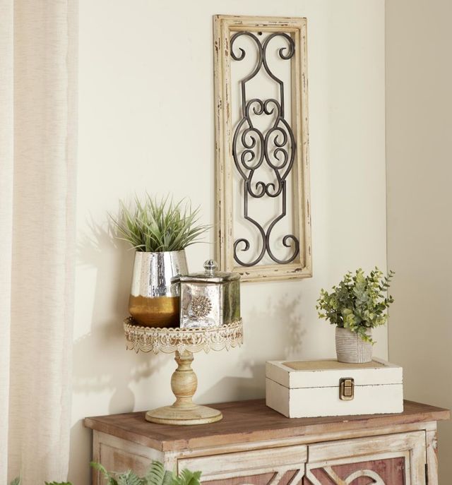 Deco Marche Scroll Small Wall Decor-4