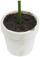 A & B Home 3-Piece Cream/Green Mini Faux Potted Topiaries Set-3