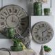 A & B Home Jonet Vintage Matte Bronze Round Clock-4