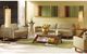 Olliix by INK+IVY Pecan Rocket Tempered Glass Coffee Table with Pecan Base-3