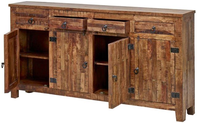 Jaipur Furniture Good Earth Antiqued Brown Sideboard-2