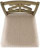 Elements International Stone Grey Wooden Swirl Back Side Chair Set-2