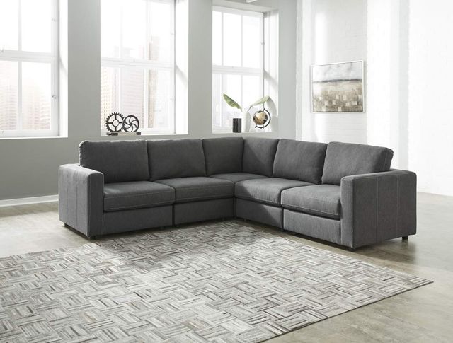 Signature Design by Ashley® Candela 5-Piece Charcoal Sectional-2