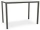 Amisco Customizable Ricard 42" White Glass Bar Table-0