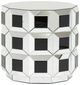 Michael Amini® Montreal™ Mirrored End Table with Black/Mirrored Base-0