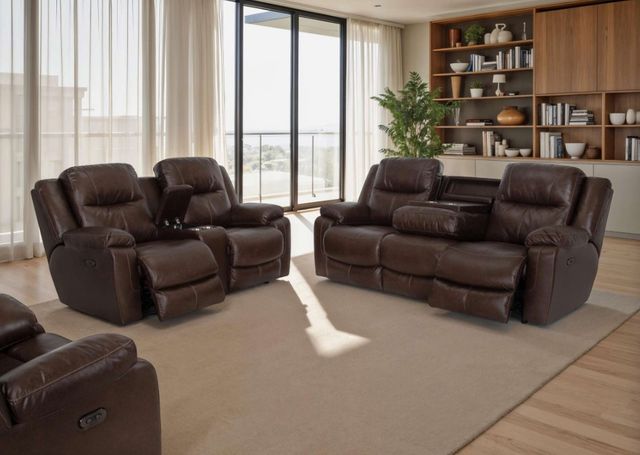 Franklin™ Culver Rogue Espresso Power Reclining Sofa with Power Headrest-3