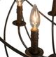 YHD Shooting Star Rustic Black 5-Light Orb Chandelier-3