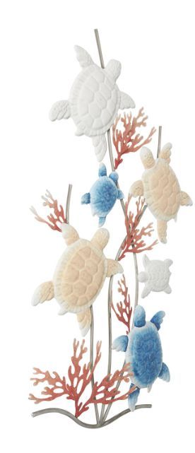 Deco Marche Multi-Colored Turtle Wall Decor-1