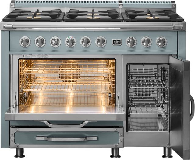Viking® Tuscany 48" November Sky Pro Style Dual Fuel Range-1