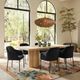 TOV Furniture Sydney 2-Piece Black Velvet Armchair-1