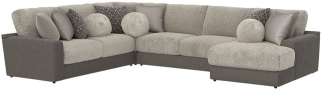 Jackson Furniture Canyon 4-Piece Fawn/Umber Right-Arm Facing Sectional-0