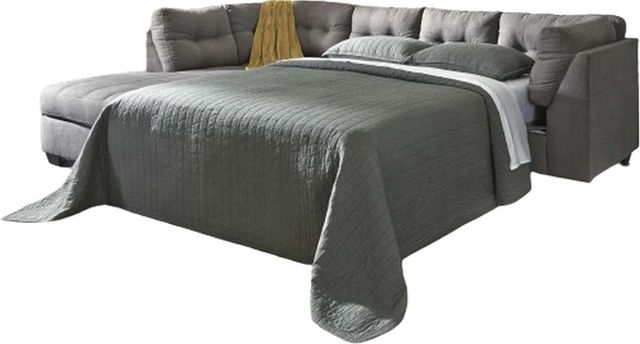 Benchcraft® Maier 2-Piece Charcoal Left-Arm Facing Full Sofa Sleeper Sectional and Chaise-0