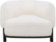 Coaster® Lawler Black/Ivory Upholstered Barrel Back Accent Chair-3
