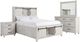 Elements International Scott 4-Piece White Queen Panel Storage Bedroom Set-0