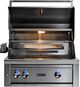 LYNX® Professional 30" 2-Burner Glacier Built-In Liquid Propane Grill with Rotisserie-1